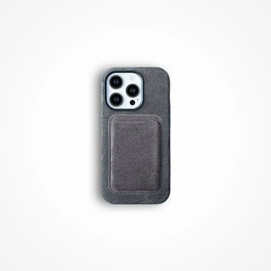 Funda iPhone Alcantara + Tarjetero MagSafe