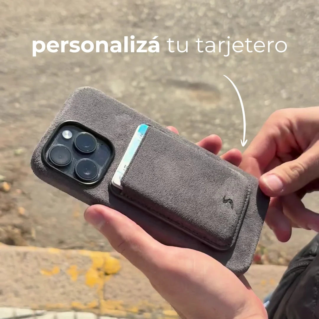 Tarjetero Alcántara MagSafe